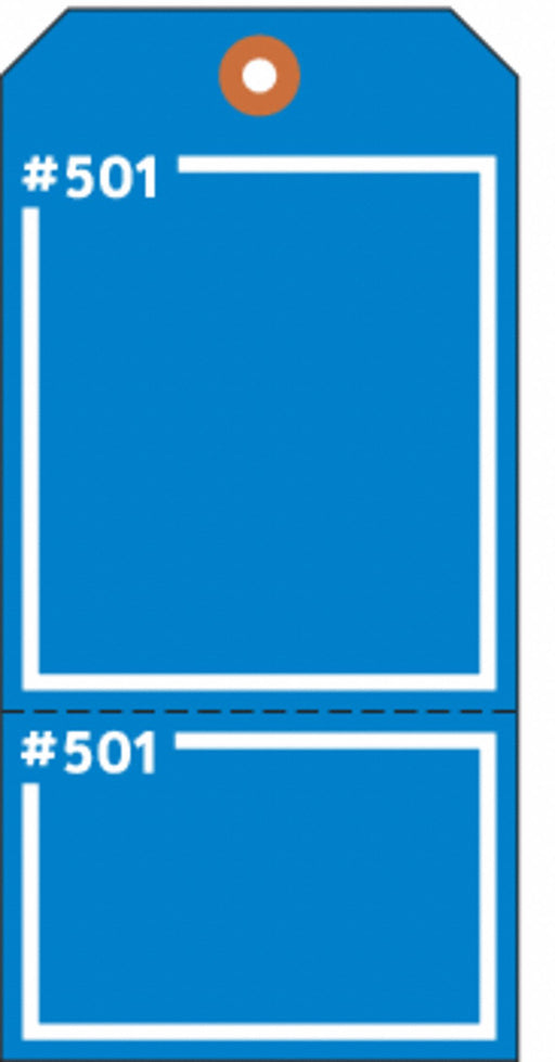 Blank Tag 5-3/4 x 2-7/8 In Bl PK100