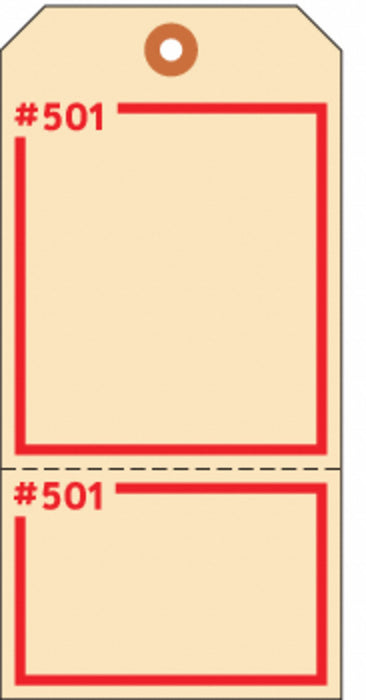 Tag Tan 5-3/4inH 2-7/8inW PK100