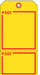 Tag Yellow 5-3/4inH 2-7/8inW PK100