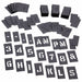 Stencil Set Letters Plastic PK3