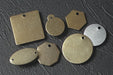 Blank Tag Brass 1 1/2in H 1 1/2in W PK25