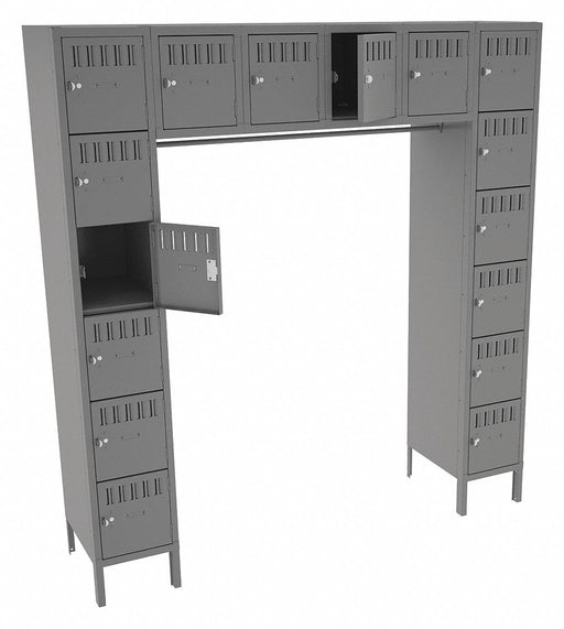 Bx Lckr 6x6Lckr Gray 78 x72 x18 UnAssm