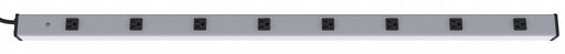 Outlet Strip Gray 48 in 8 Outlets