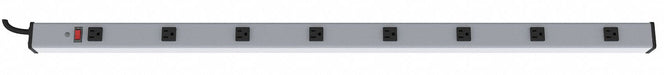Outlet Strip Gray 48 in 8 Outlets