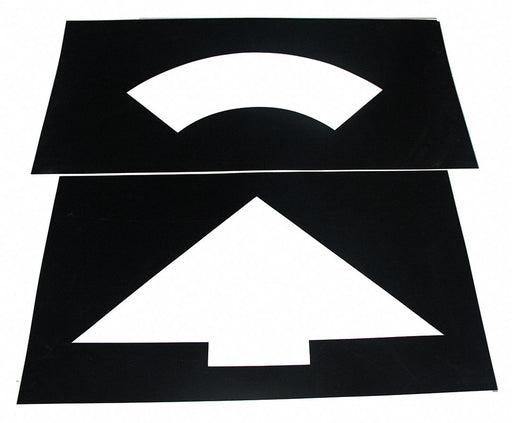 Parking Lot Symbol Curved Arrow Plastic