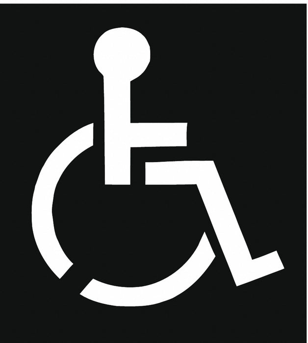 Parking Lot Symbol Disabled Plastic