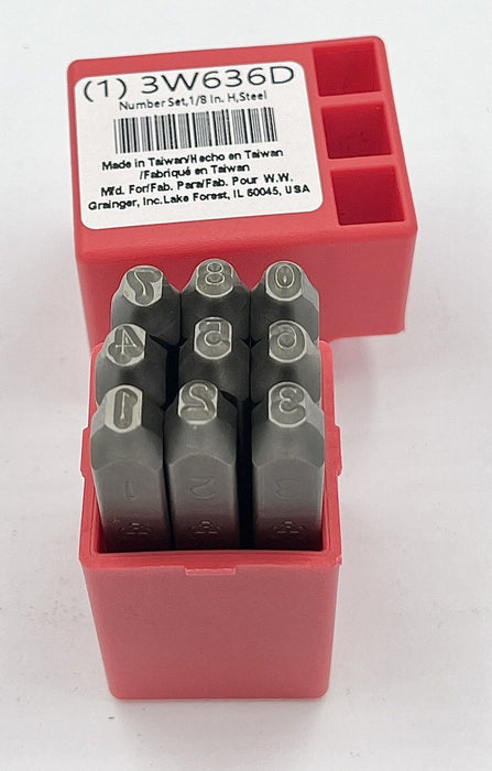 Hand Stamp Kit Number Set