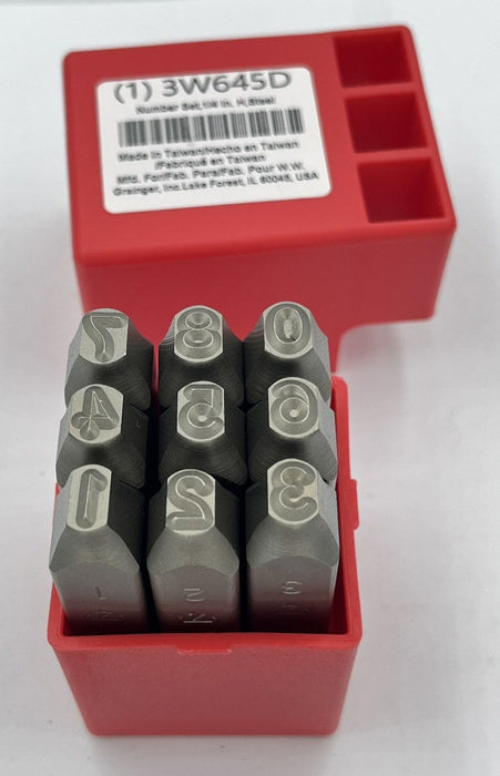 Hand Stamp Kit Number Set