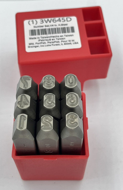 Hand Stamp Kit Number Set