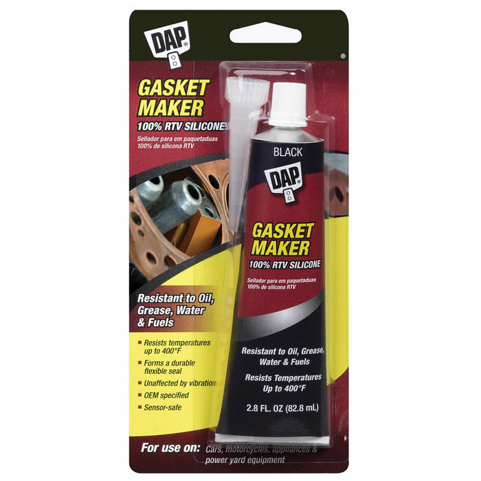 Gasket Sealant Silicone 2.8 Oz Tube Blk