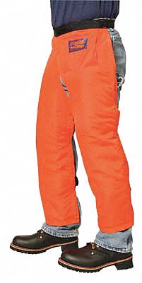K7368 Chain Saw Chaps Orange Nylon 39 L