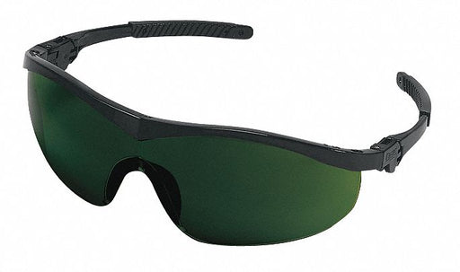SafetyGlasses Grn ScratchResistant Blk
