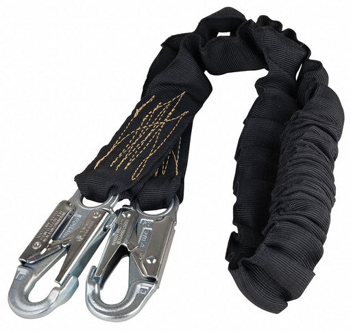 Shock-Absorbing Lanyard Black