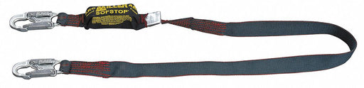 Shock-Absorbing Lanyard Black