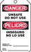 Safty Tag 5 7/8in H 3 3/8in W Plstc PK5