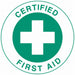 HardHatLabel Vinyl Circle White PK4