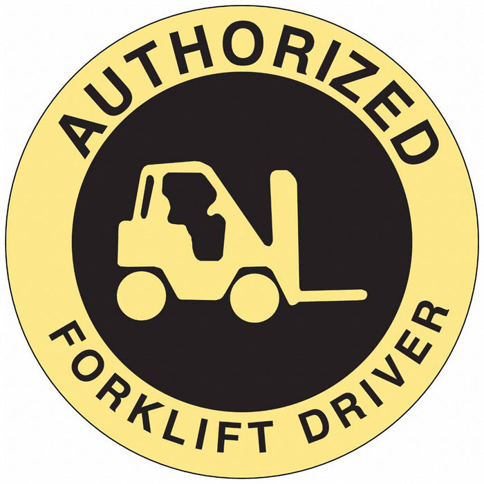 HardHatLabel Vinyl Circle White PK4
