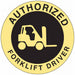 HardHatLabel Vinyl Circle White PK4