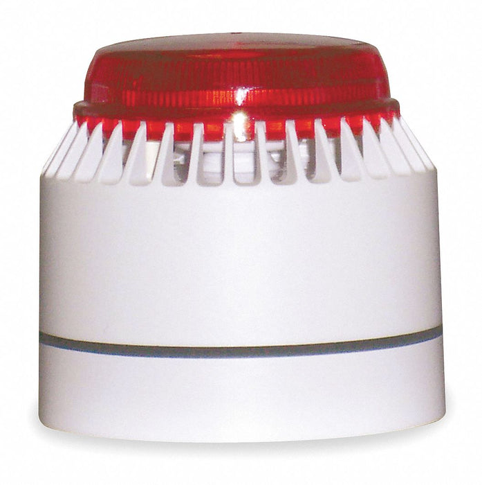 Horn Strobe White/Red ABS 18 to 30VDC
