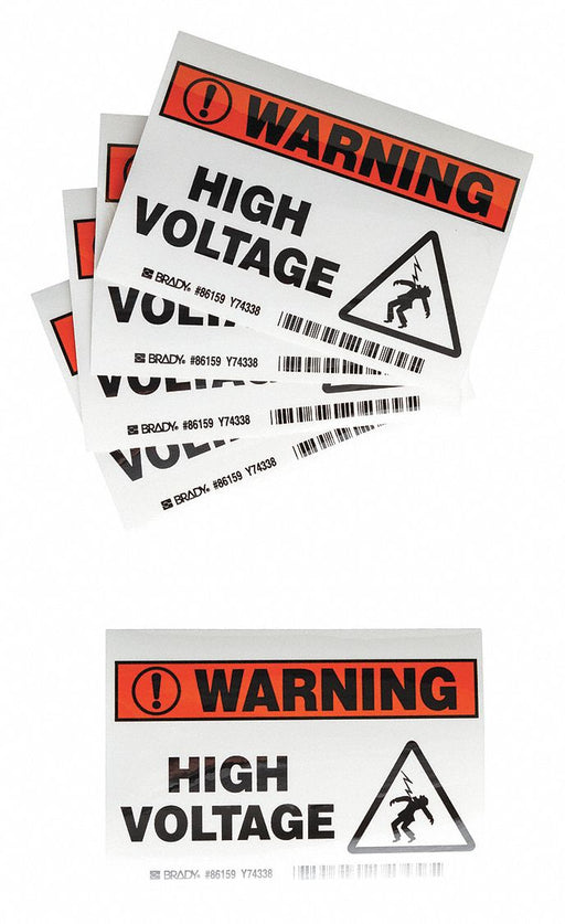 Label 3 1/2 inx5 in Polyester PK5