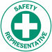 HardHatLabel Vinyl Circle White PK4
