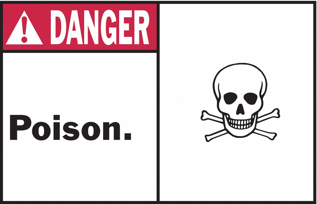 Sign 3 1/2 in x 5 in Polyester PK5