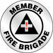 Hard Hat Label Vinyl Circle Silver