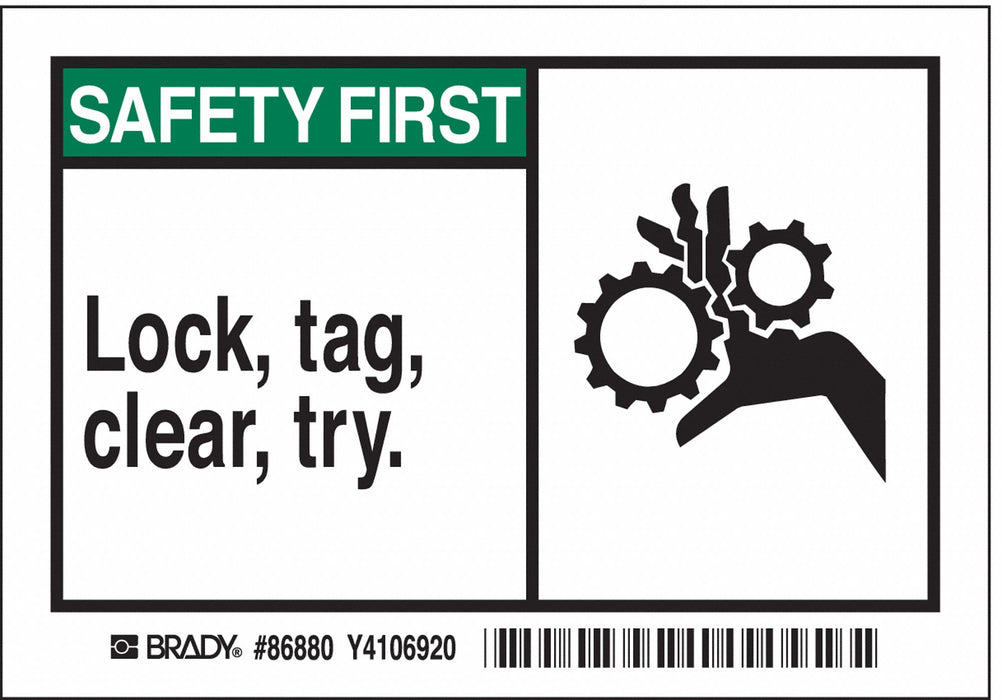 Label 3 1/2 inx5 in Polyester PK5