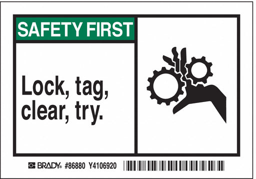 Label 3 1/2 inx5 in Polyester PK5