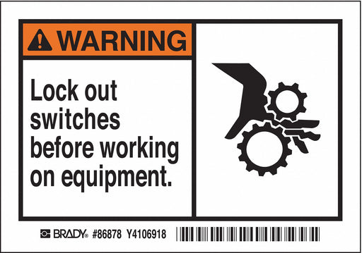 Label 3 1/2 inx5 in Polyester PK5