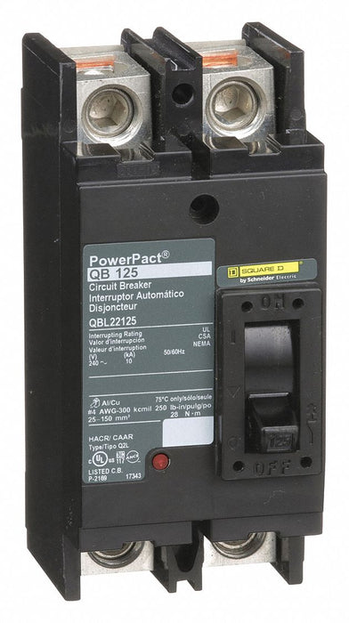 Circuit Breaker 125A 2P 240VAC QB