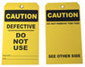 Tag Yellow Cardstock 7inH 4inW PK25