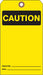 Caution Tag 7 in H 4 in W Cardstock PK25