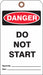 Danger Tag 7 in H 4 in W Cardstock PK25