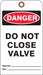 Danger Tag 7 in H 4 in W Cardstock PK25