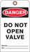 Danger Tag 7 in H 4 in W Cardstock PK25