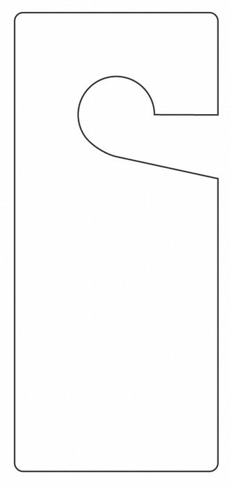 Tag White Plastic 9inH 4inW PK10