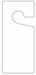 Tag White Plastic 9inH 4inW PK10