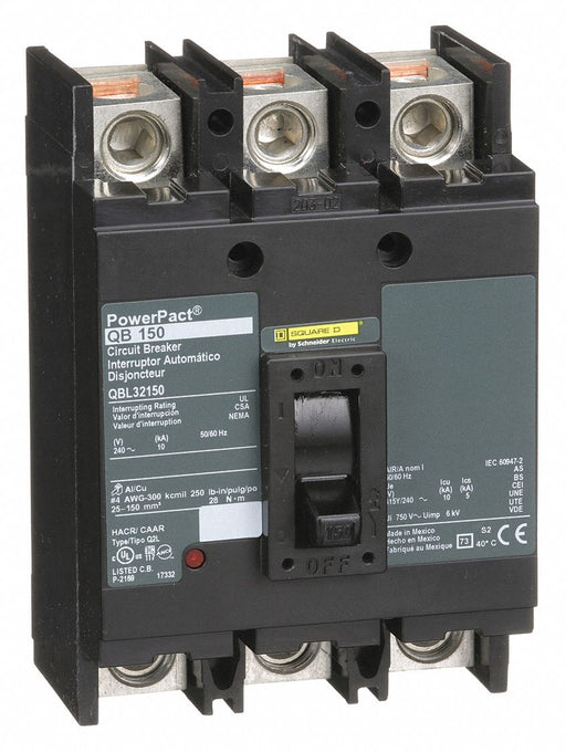 Circuit Breaker 150A 3P 240VAC QB
