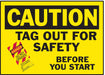Caution Label 3 1/2inx5 in Polyester PK5