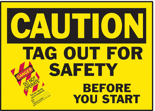 Caution Label 3 1/2inx5 in Polyester PK5