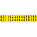 NumberLabelSet VinylCloth 3/4inH 5/8inW