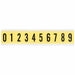 NumberLabelSet Vinyl 1-1/2inH 7/8inW