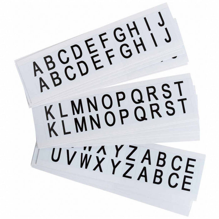 LetterLabelSet Vinyl 3/4inH 5/8inW PK25