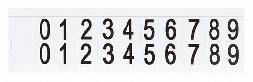 NumberLabelSet Vinyl 3/4inH 5/8inW PK25