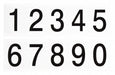 NumberLabelSet 2-1/4inH 1-7/8inW PK25