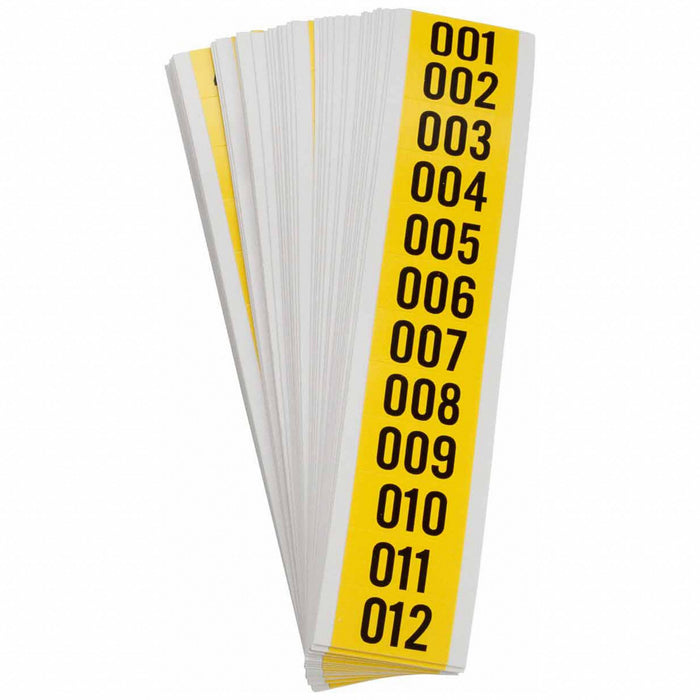 NumberLabelSet Vinyl 3/4inH 1-1/2inW