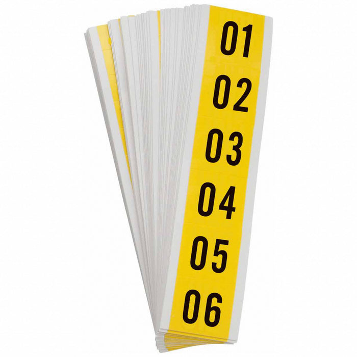NumberLabelSet Vinyl 1-1/2inH 1-1/2inW