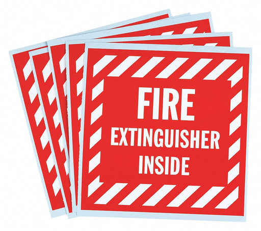 Vinyl Label 4 in x 4 in Vinyl PK5