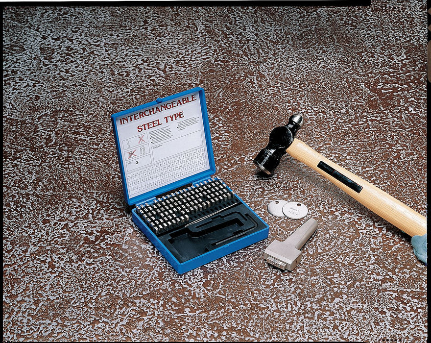 Steel Type Kit Letter/Number/Symbol Set